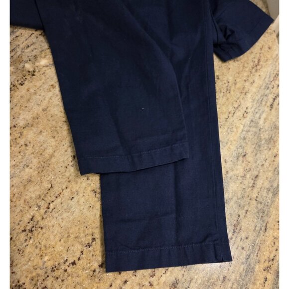 New! Outerknown Jumpsuit Organic Cotton Linen Women XS Blue Pockets Coverall - Picture 15 of 16